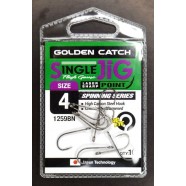 Гачки рибальські, GC Single Jig 1259, 10шт/уп, колір BN, №4